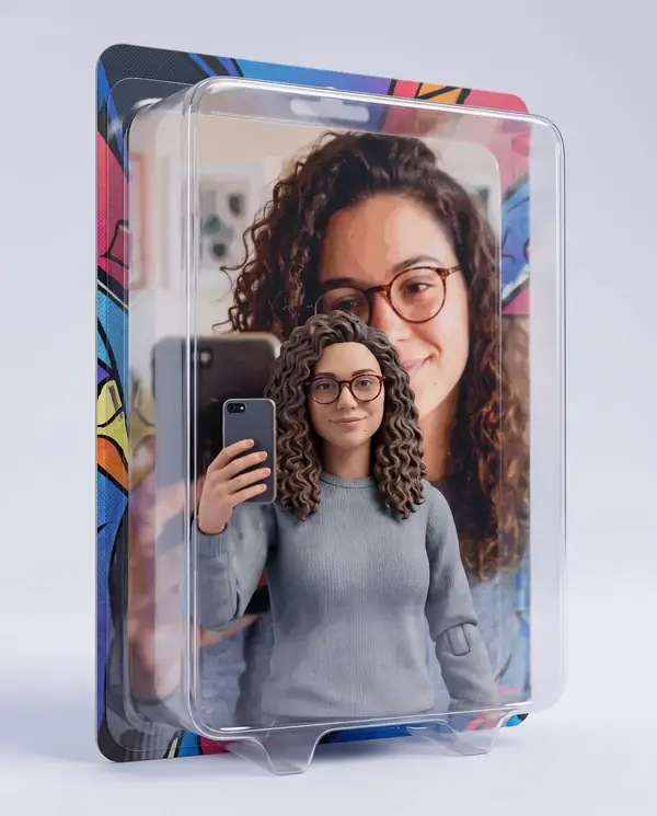 Drawing, Anime & AI Action Figure with AI on Lumageni — after